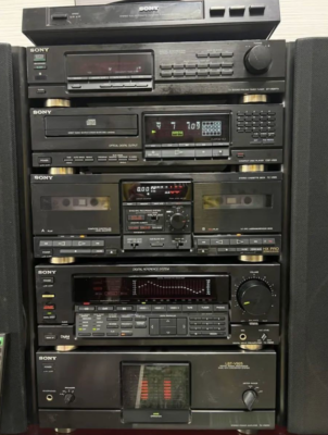 SONY LBT-V925 high-grade mini stereo system With record player