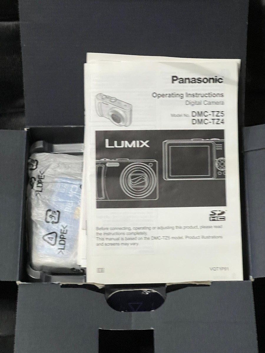 Panasonic LUMIX DMC-TZ4 8.1MP Digital Camera - Black for sale