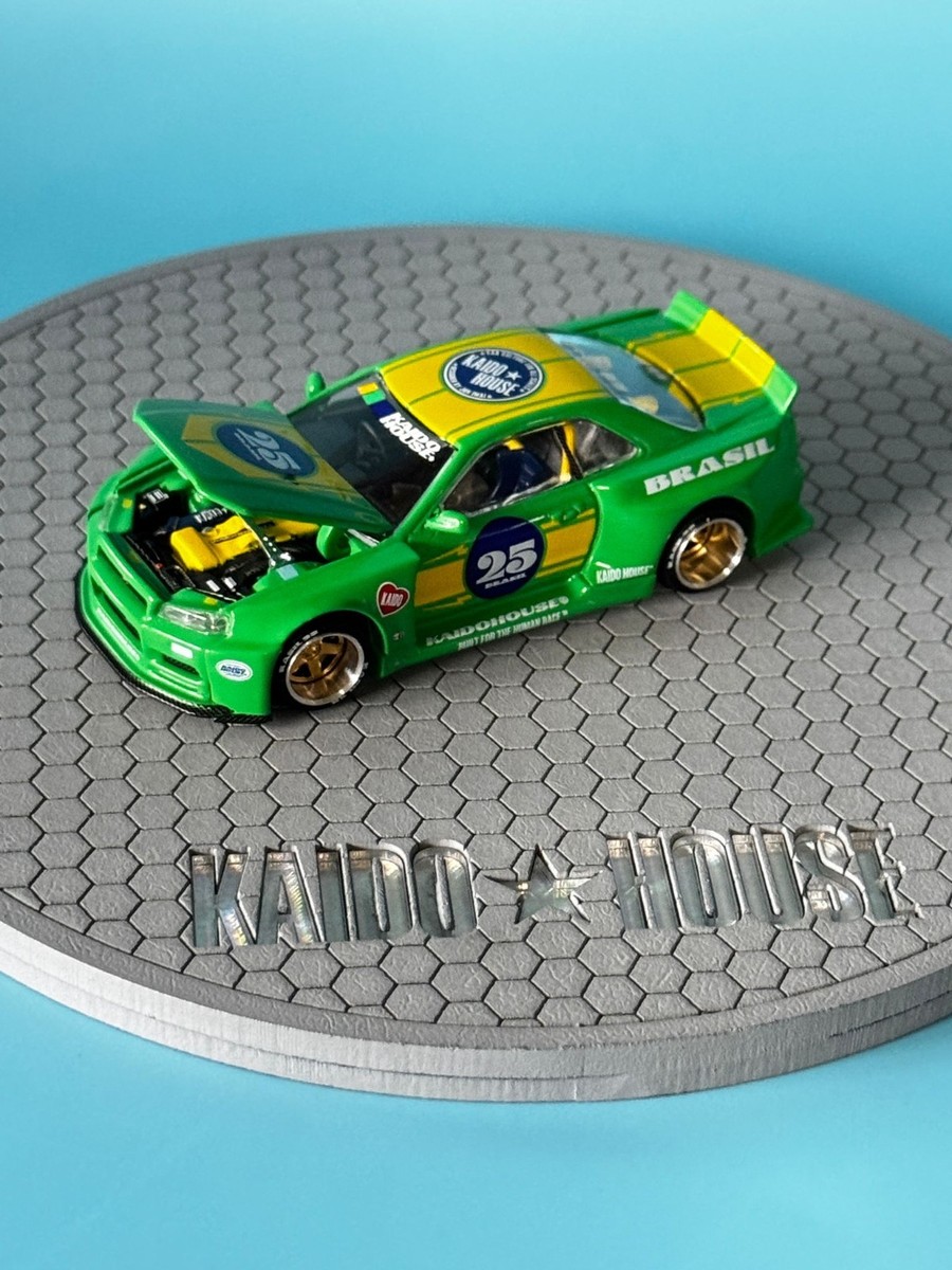 MINI GT NISSAN SKYLINE LB-ER34 AND SKYLINE GTR R34 BRAZIL EVENT