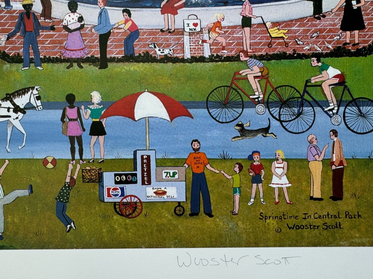 Jane Wooster Scott SPRINGTIME IN CENTRAL PARK Hand Signed Ltd
