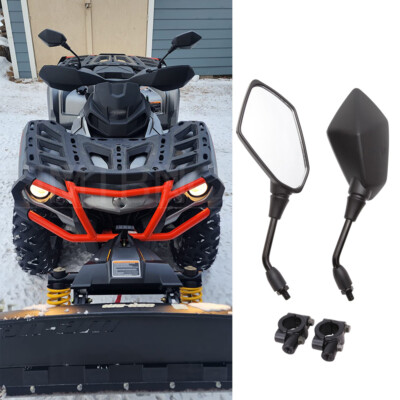 ATV Rearview Side Mirrors + 7/8