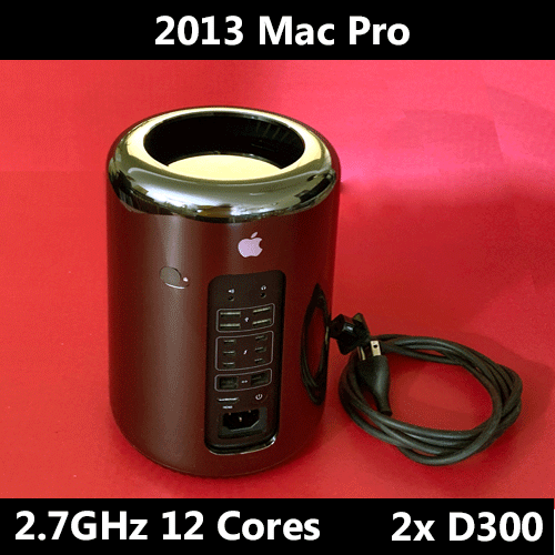 2013 Mac Pro | 2.7GHz 12-Cores | Dual AMD D300 | 128 GB RAM | 1TB