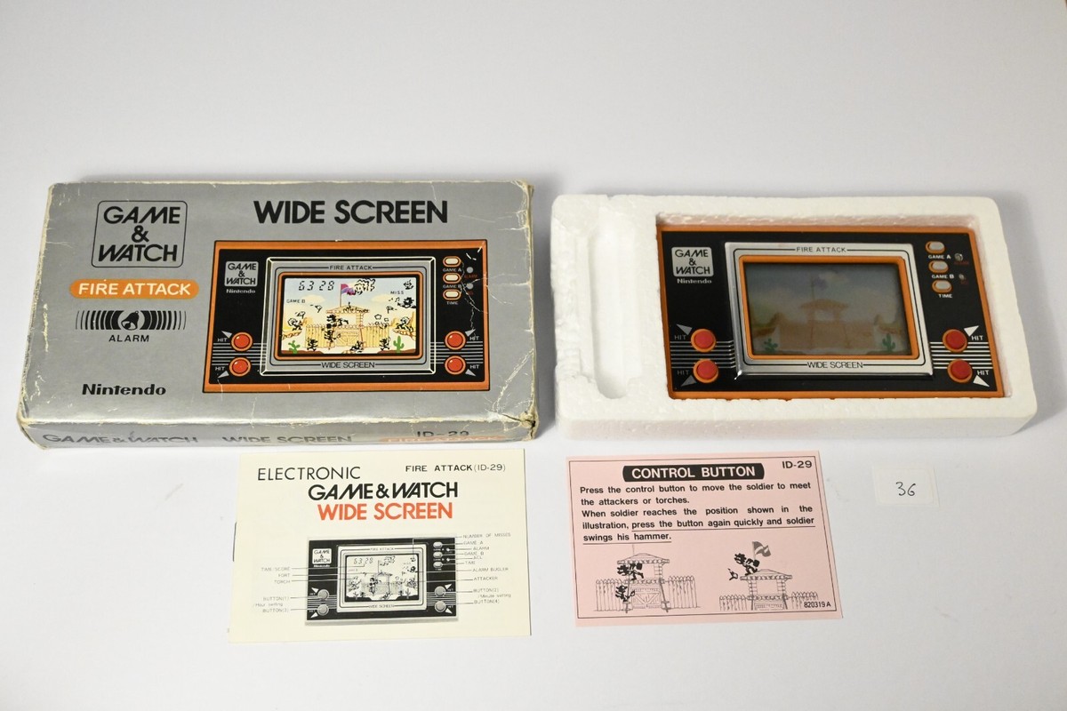 Vintage Boxed Nintendo Game And Watch Fire Attack Game 1982 | eBay