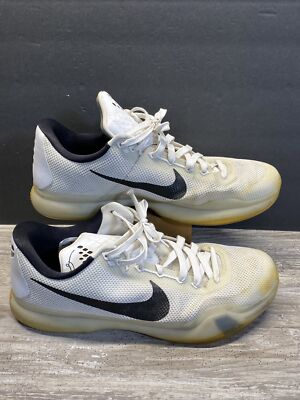 Nike Kobe 10 X Low Fundamentals White Black Size 15 Sneakers