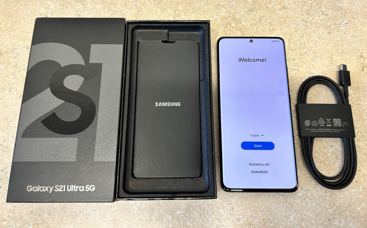 Samsung Galaxy S21 Ultra 5G SM-G998U 128GB Unlocked In-Box