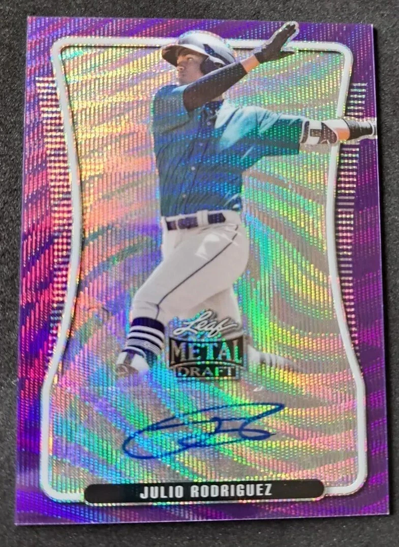 Julio Rodriguez 直筆サインカード 2020 Leaf Draft Julio Rodriguez