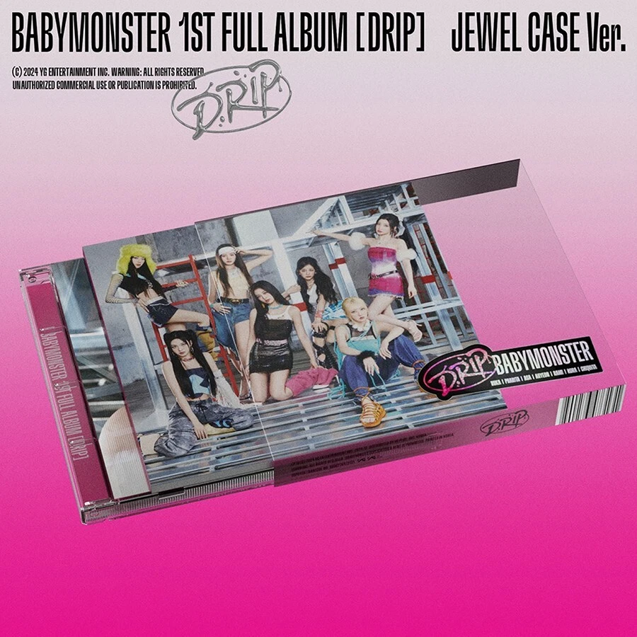 BABYMONSTER DRIP 1st Full Album JEWEL CASE Ver/CD+Photo Book+2