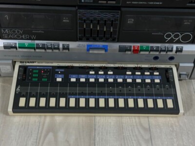 SHARP MR-990 Melody Searcher W Radio Cassette Keyboard Boombox