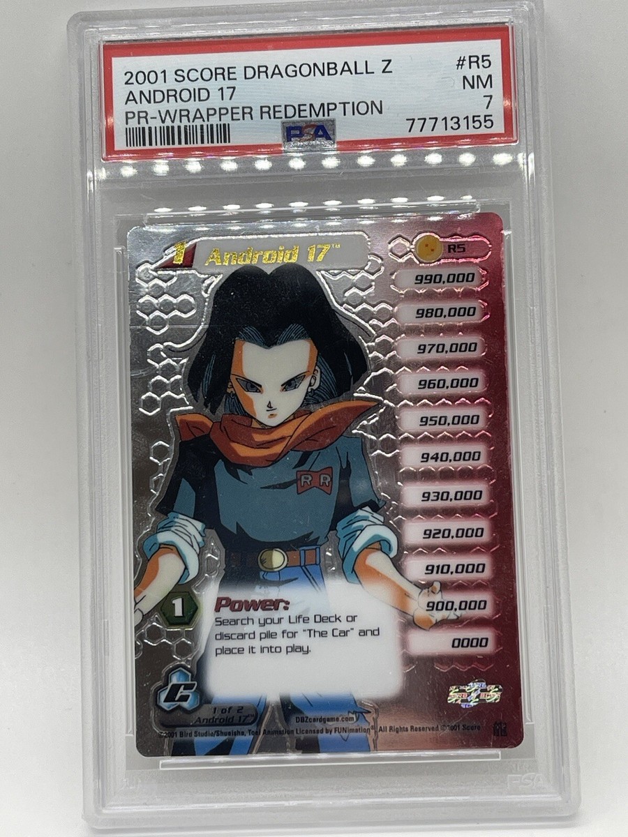 Android 17 2001 Cell Saga #R5 PSA 7 Limited Hi-Tech Foil Dragon