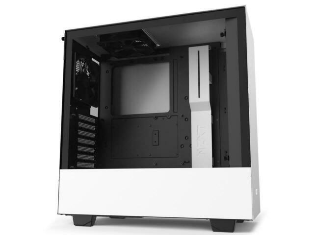 NZXT H510 Compact ATX Mid-Tower PC Gaming Case - White/Black for