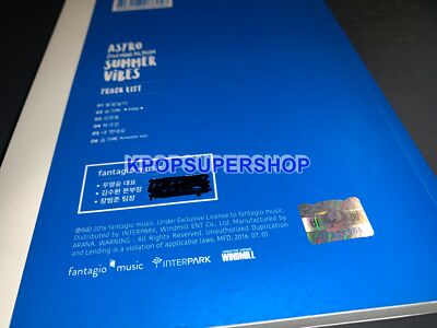 Astro 2nd Mini Album Summer Vibes Album Autographed Signed CD