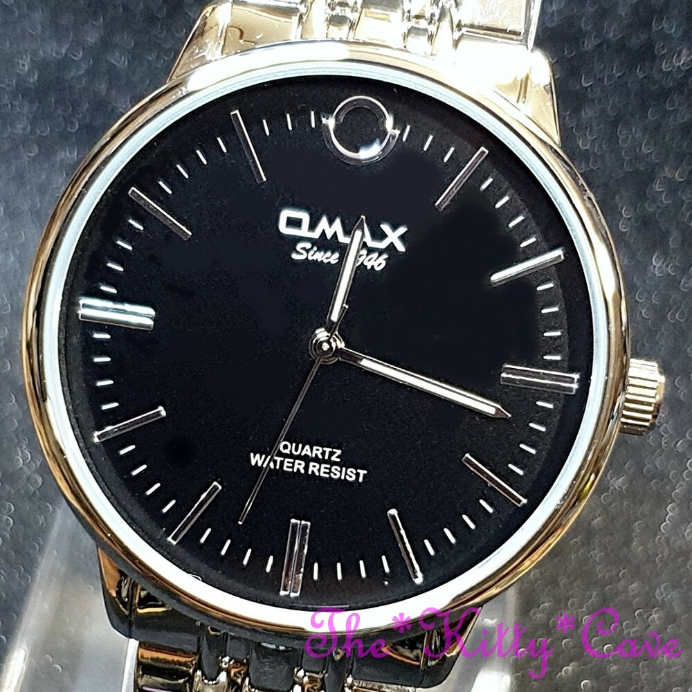 OMAX Designer Classic Vintage Retro Stainless Steel Rhodium Dress