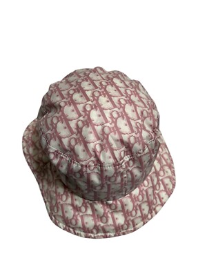 Vtg Christian Dior By John Galliano Pink Trotter Bucket Hat 58 | eBay