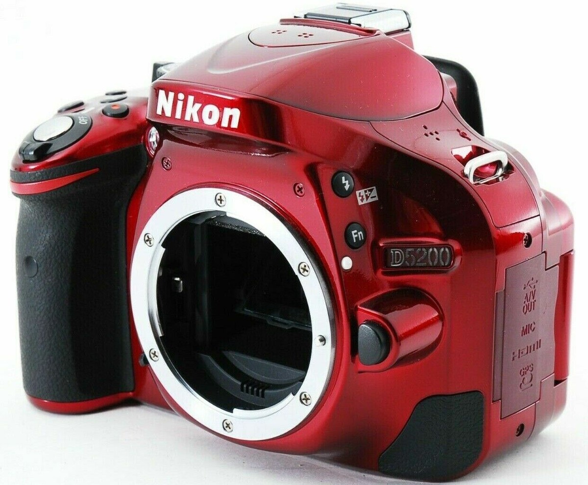 Nikon D D5200 24.1MP Digital SLR Camera - red Body *superb