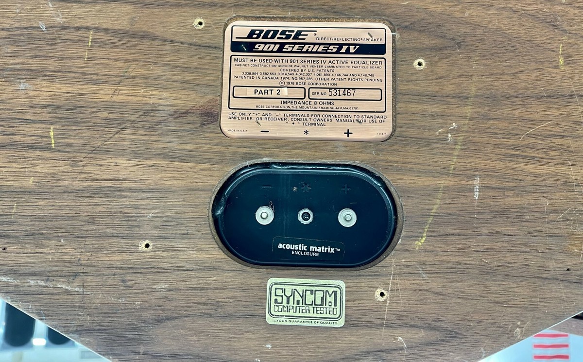 Bose 901 Series IV Direct Reflecting Speakers 901s Vintage **PICK