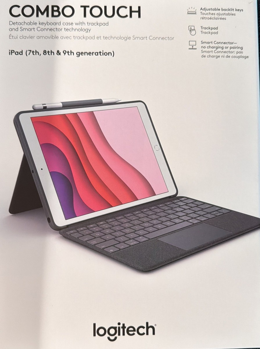 Logitech 920009608 Combo Touch Keyboard Case for Apple iPad