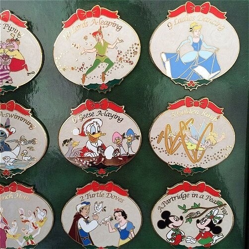 RARE LE 300 Disney Pin 12 Days of Christmas Box Set Tink Mickey