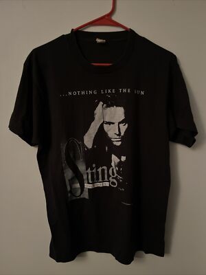 Vintage Sting Tour 1987-88 T-Shirt Nothing Like The Sun World Tour