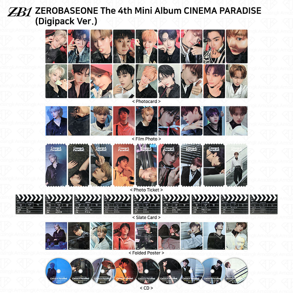 ZEROBASEONE ZB1 4th Mini Album CINEMA PARADISE Digipack Ver