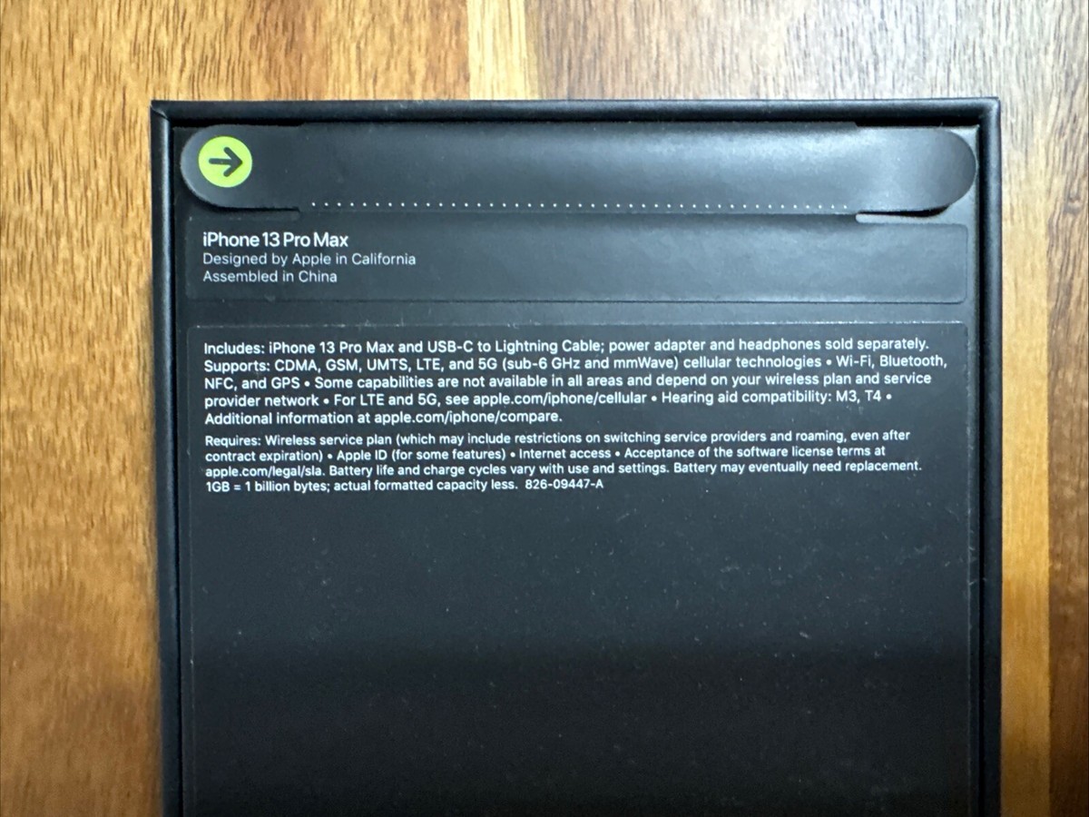 Apple iPhone 13 Pro Max - 256 GB - Sierra Blue (Unlocked) New