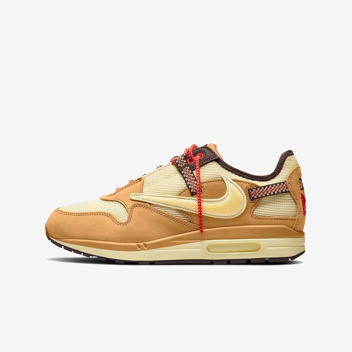 Size 9.5 - Nike Air Max 1 x Travis Scott Cactus Jack Wheat 2022