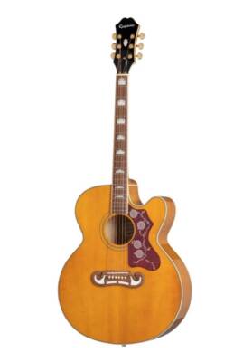 Electric Acoustic Guitar Epiphone EJ-200SCE Vintage Natural Solid