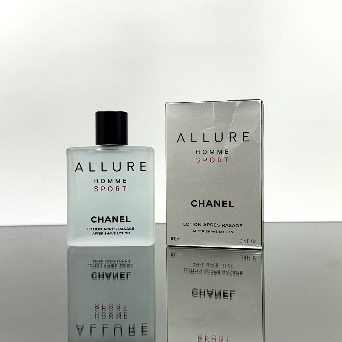 Chanel ALLURE HOMME SPORT After Shave Lotion Men 3.4oz Splash New