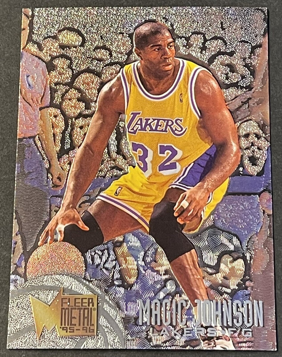 Magic Johnson 1995-96 Fleer Metal #161 Los Angeles Lakers