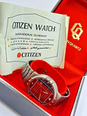 CITIZEN WITH SOLAR CELL 4110-571037K 37-6078 WR100 VINTAGE QUARTZ