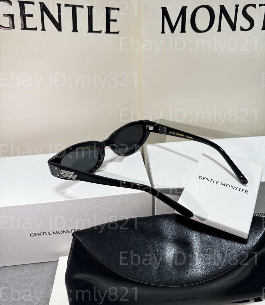 GentleMonster Sunglasses Jennie - Fish Tail 01 Black Frame Black