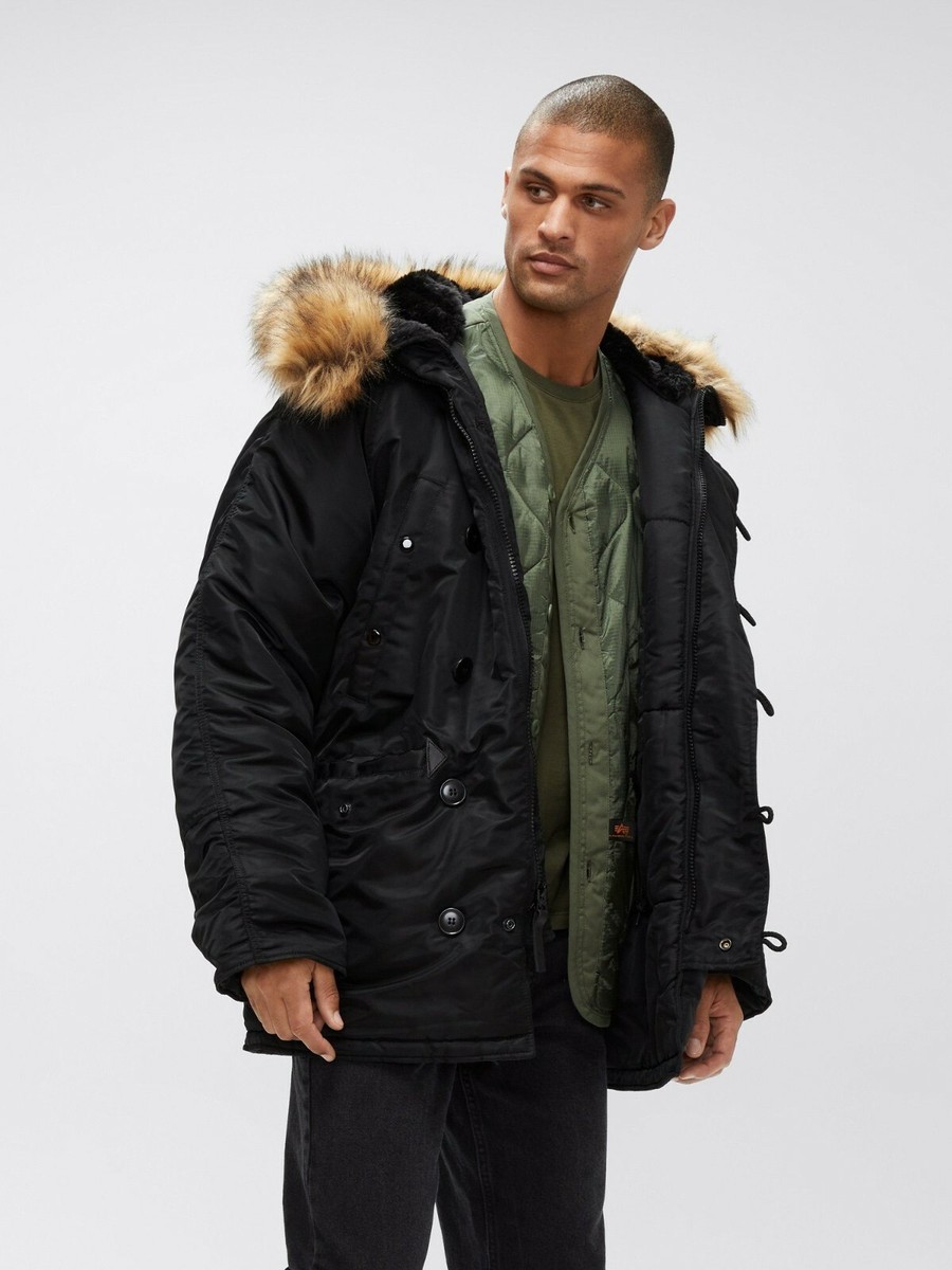 Alpha Industries N-3B Parka Extreme Cold Weather Black, Sage Green