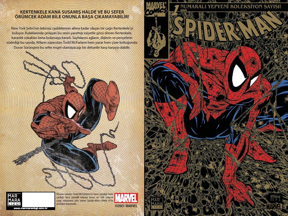 Spider-Man #1 McFarlane - Gold Edition Turkish International
