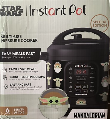 Star Wars~Instant Pot~6 qt Duo Pressure Cooker~Mandalorian~Child