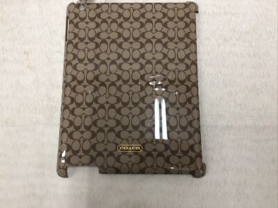 Coach Signature Molded iPad Hardshell Case Cover F66676 Khaki
