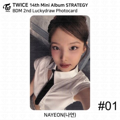 TWICE 14th Mini Album STRATEGY BDM 2nd Lucky Draw Photocard 2Cut