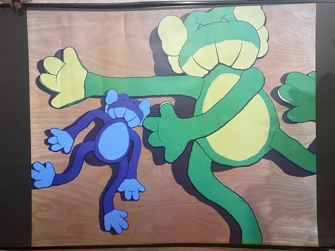 2003 ORIGINAL FAKE BAPE GALLERY KAWS poster limited to 300 copies