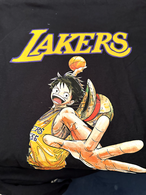 ONE PIECE LAKERS COLLAB T SHIRT AND POSTER SET | eBay