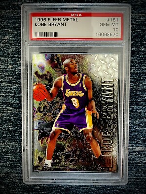 1996 Metal Kobe Bryant PSA 10 RC Rookie Card - Rare - Low Pop | eBay