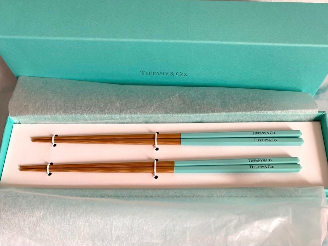 Tiffany ミントグリーン 竹製箸 2本セット 【公式通販】