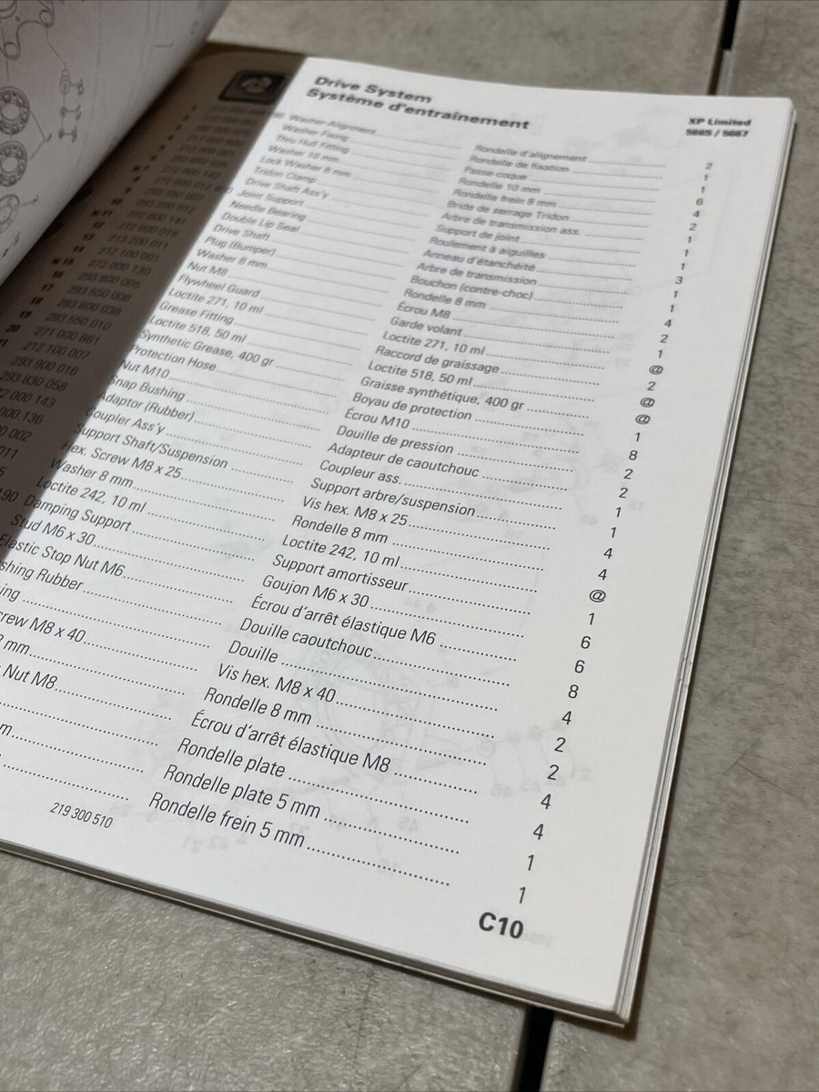 1998 Sea-Doo XP Limited 5665 5667 Parts Catalog Manual | eBay