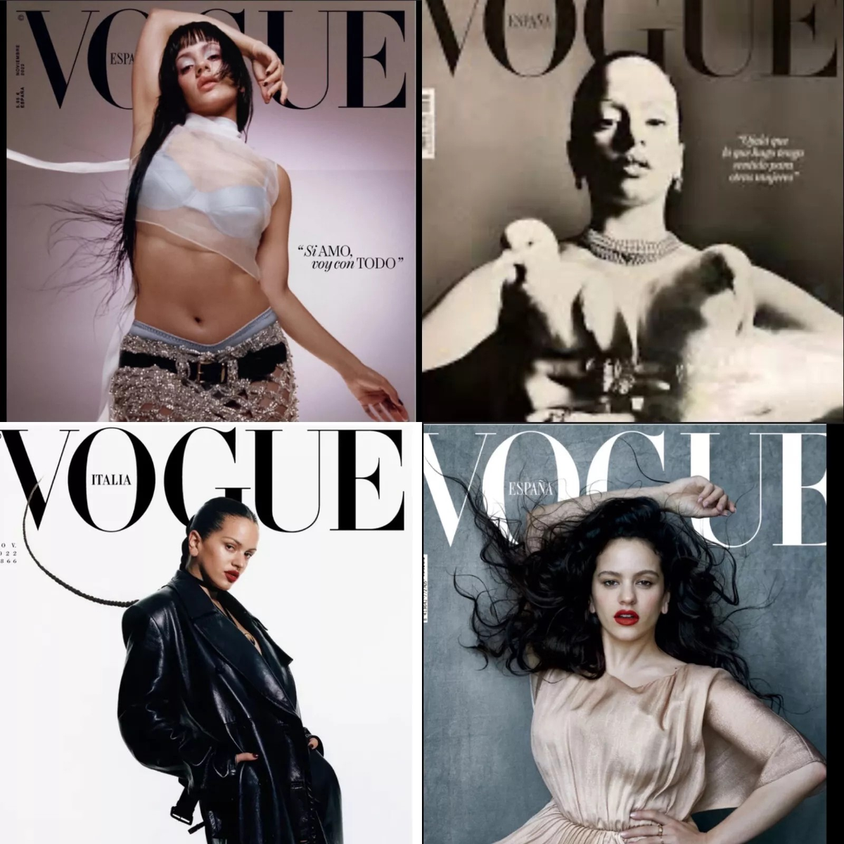 ROSALIA VOGUE Magazine Bundle ( 4 x ) Spain & Italia | eBay