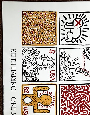 Keith Haring One Man Show 1982 Lithograph (47” X 33.75”) Printed