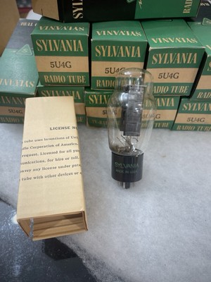 Sylvania 5U4G Black Plates D Getter NOS NIB One Tube Price | eBay