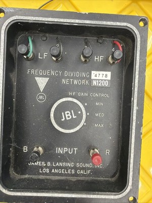 JBL N1200 Crossover Frequency Dividing Network Pair Vintage | eBay