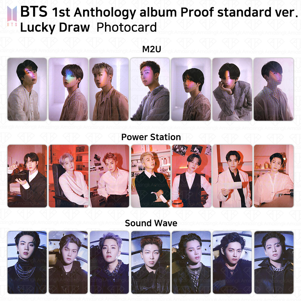 BTS 1st Anthology Album Proof Lucky Draw Photocard Power Station