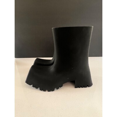 Balenciaga black Rubber Trooper Boots - Size 36 | eBay Australia