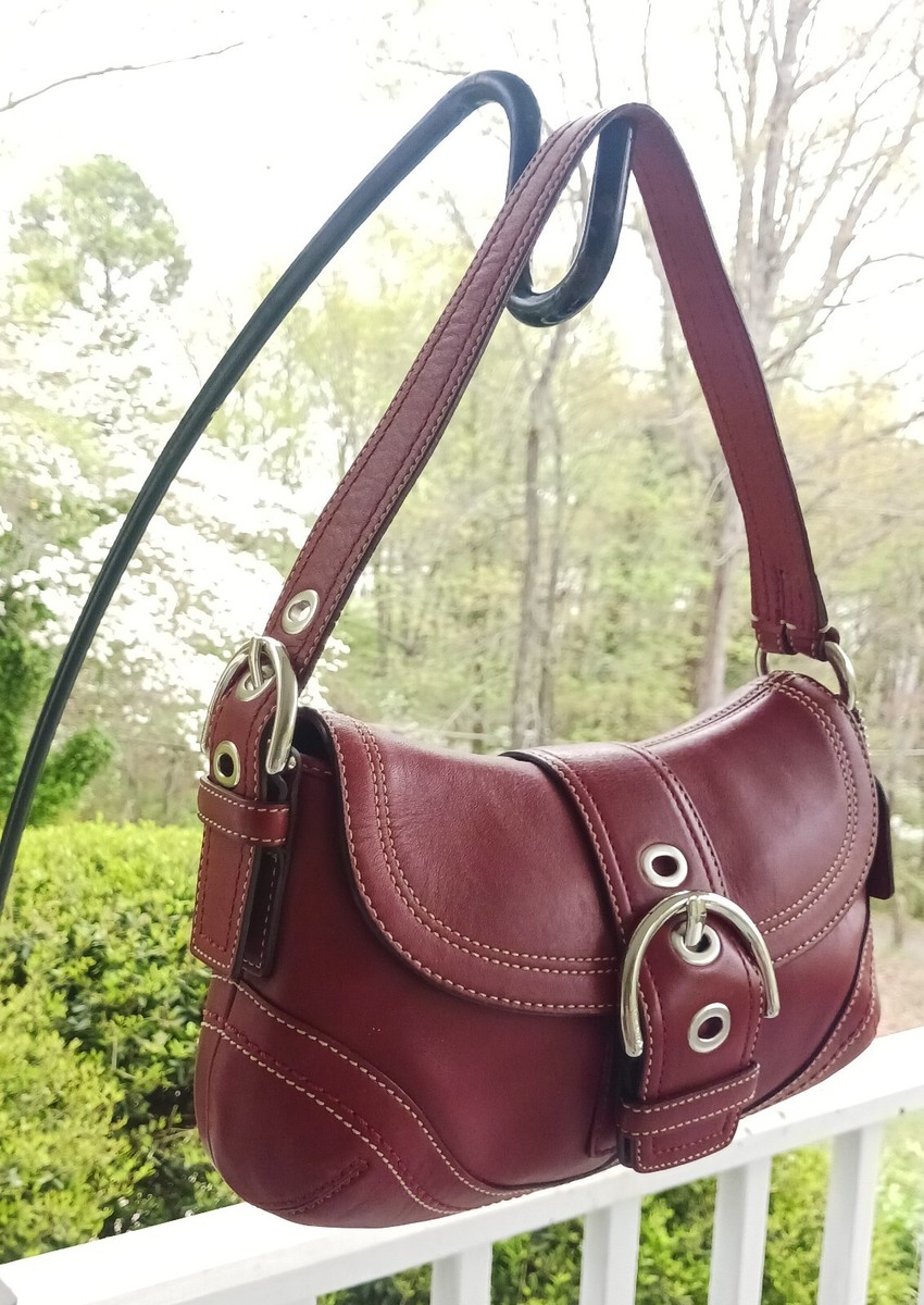 Coach G0779-F10909 SMALL Vintage Y2K Cherry Red Soho Leather