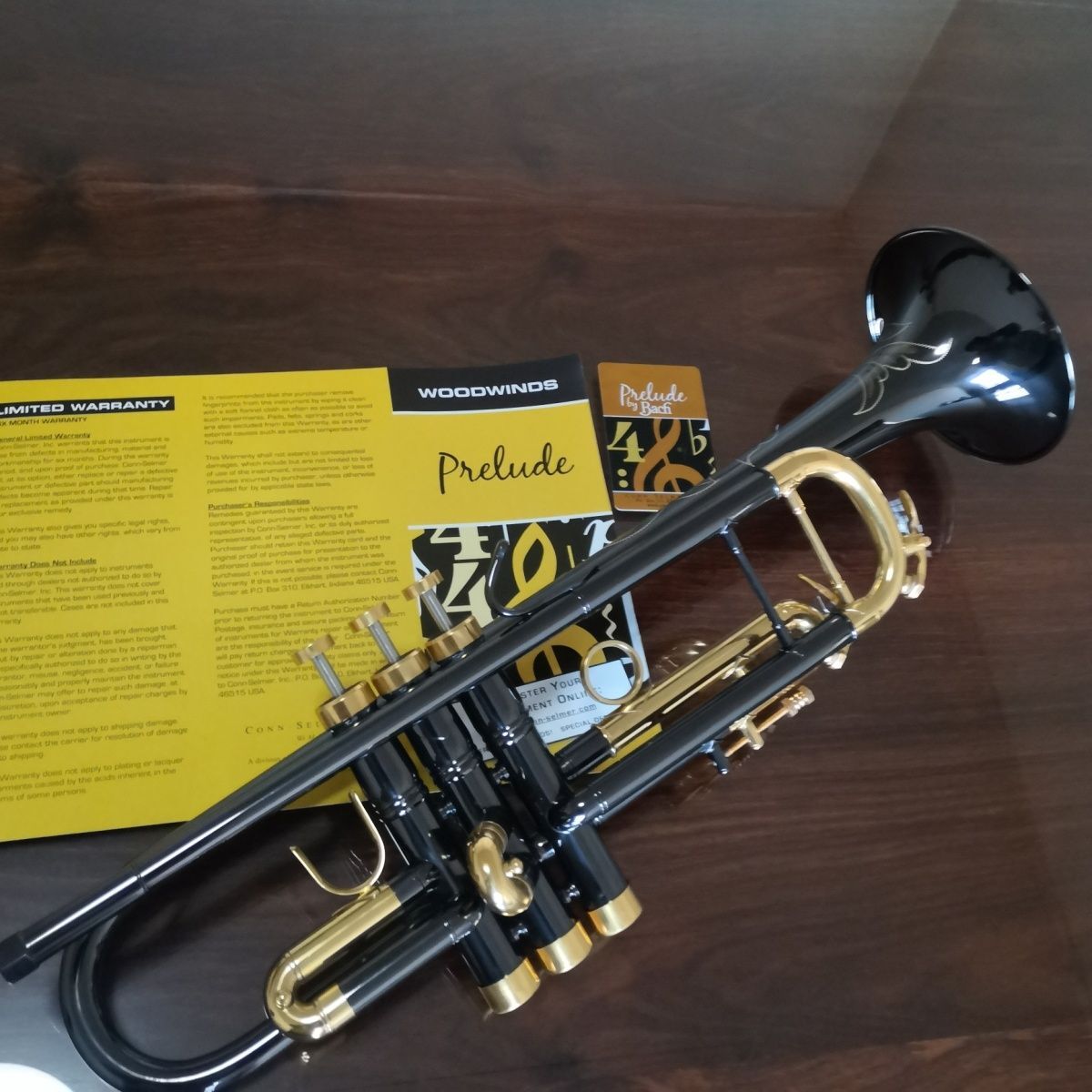 Hot Sale Black Nickel Gold Keys and Heavy B Flat Trumpet