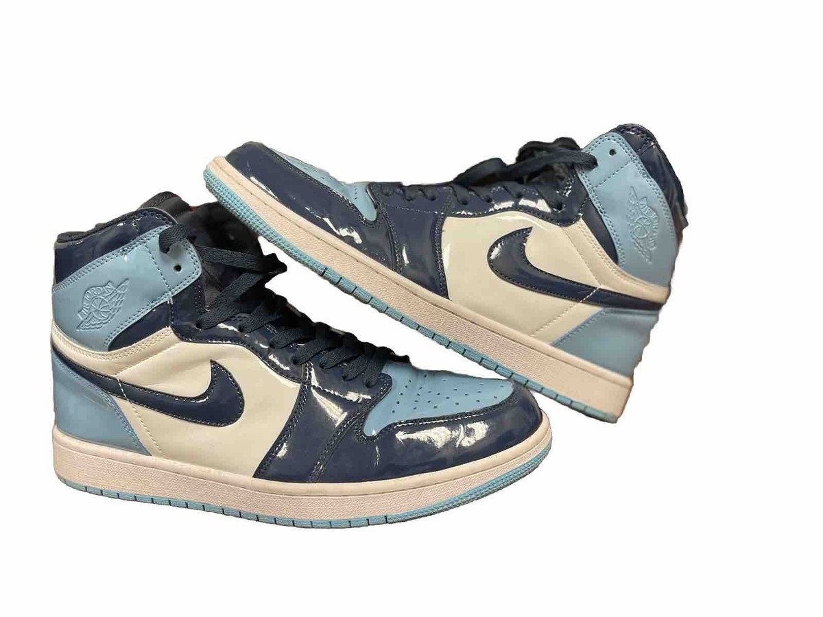 Size 13W 11.5M Air Jordan 1 Retro OG UNC High Blue Chill Patent