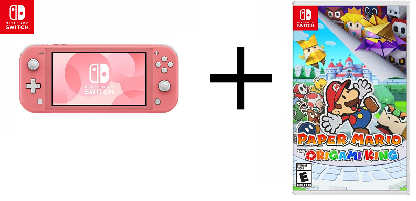 Choose Your Favorite Color Switch Lite and Paper Mario Bundle | eBay